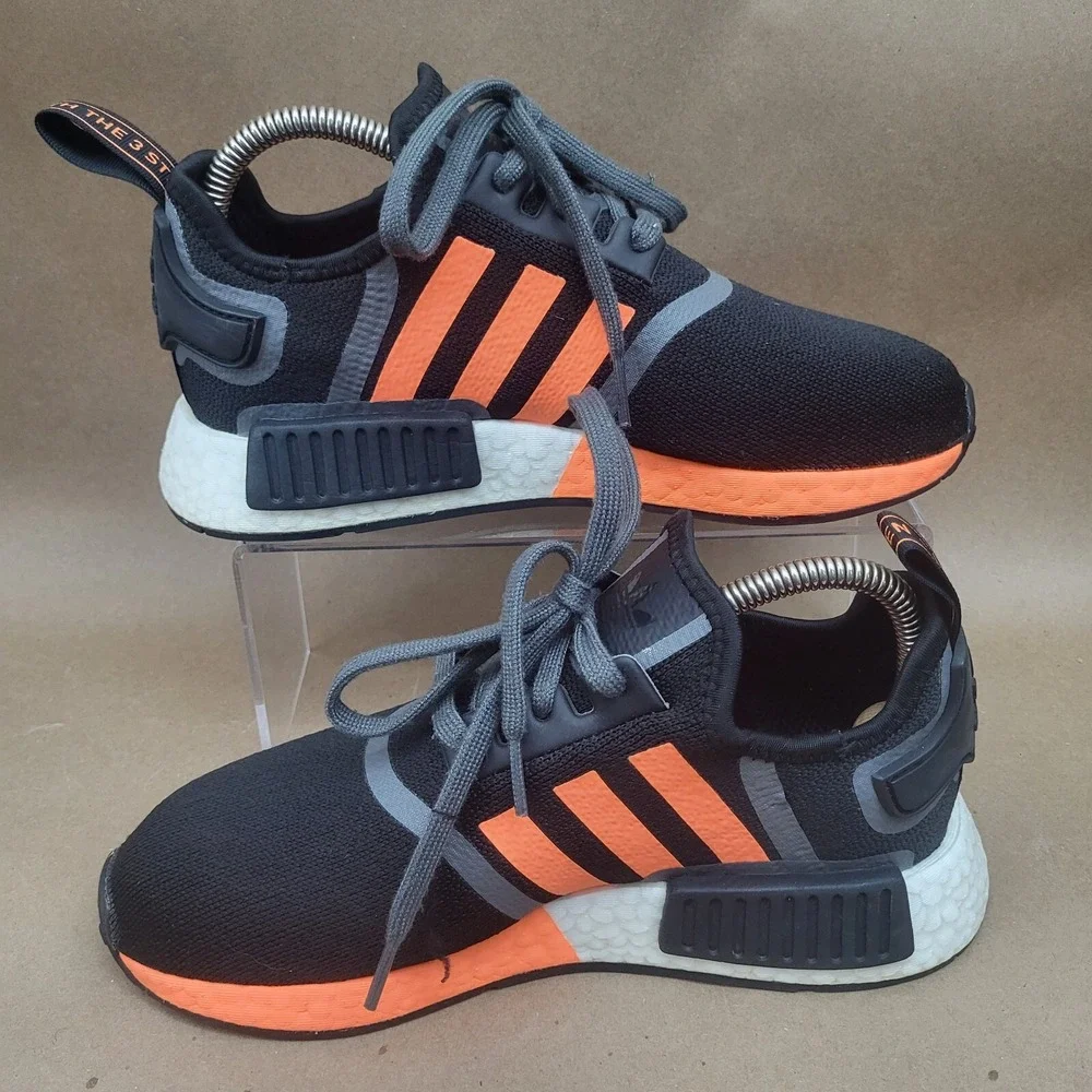 Adidas Size 6 Mens NMD R1 Black Screaming Orange Shoes Sneakers G55575